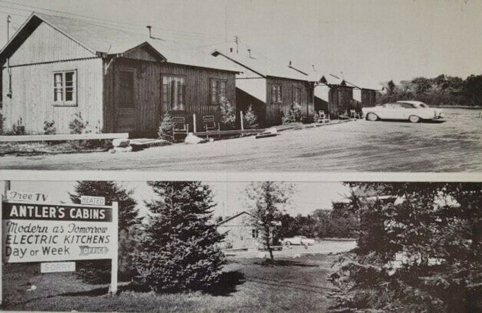 Antlers Restaurant (Motel and Cabins) - Old Postcard